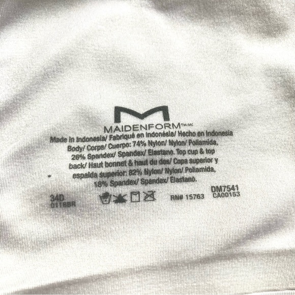 MAIDENFORM  Smooth Luxe T Shirt Bra Style DM7541 Creamy White Womens Size 34D - Picture 11 of 12